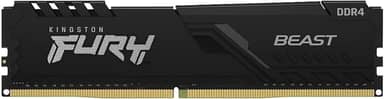 MEMÓRIA KINGSTON FURY BEAST DIMM DDR4 8GB 3200 MHZ KF432C16BB/8 1,35V 1Rx* 288 pinos Desktop Gamer