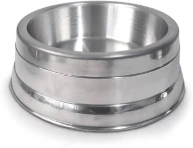 Comedouro de Alumínio Pesado Pote Bowl para Ração ou água para Alimentar Animais de Estimação, Cães, Cachorros e Gatos - São Bendedito Pet (1000 ml)