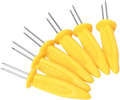 Mimo Style Espeto para Milho - Silicone com Ponta em Aço Inoxidável - Resistente e Durável