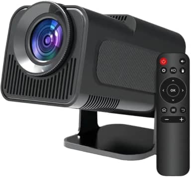 Projetor HY320, Android 11 Integrado, Wi-Fi 6, Bluetooth 5.0, Smart TV, Cinema em Casa Portátil, Compatível com Alexa, 5g,4K 1080 Full HD Suporte 12000 Lumens LED Auto Correção Horizontal 180° PRIME