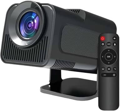 Projetor HY320, Android 11 Integrado, Wi-Fi 6, Bluetooth 5.0, Smart TV, Cinema em Casa Portátil, Compatível com Alexa, 5g,4K 1080 Full HD Suporte 12000 Lumens LED Auto Correção Horizontal 180° PRIME