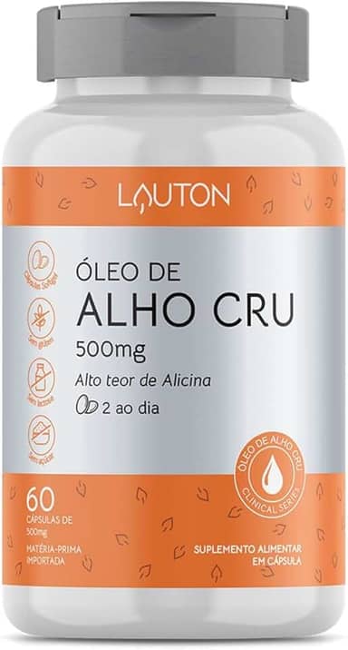 Óleo de Alho Cru 60 Cps - Lauton