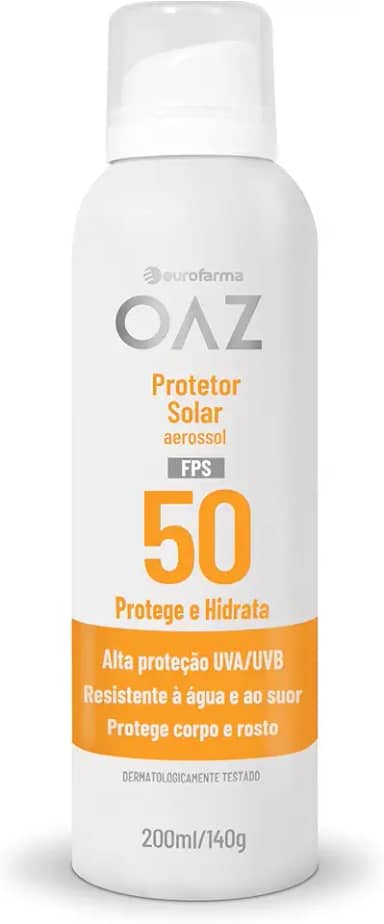 OAZ PROTETOR SOLAR AEROSSOL 50 FPS 200ML/140G