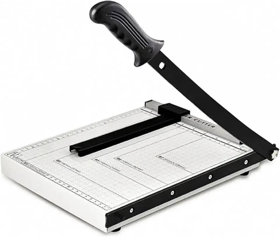 Guilhotina de Papel com Protetor de Segurança e Bloqueio de Lâmina Aparador de Papel Guilhotina para Serviços Gráficos