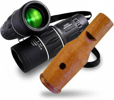 Apito De Madeira Jaó Modelo 30 + Luneta Observação de Pássaros