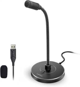 CMTECK Microfone de computador USB G009, microfone de mesa com cancelamento de ruído para PC/laptop para conversas online, estúdio em casa, podcasts, jogos, Skype, YouTube com função