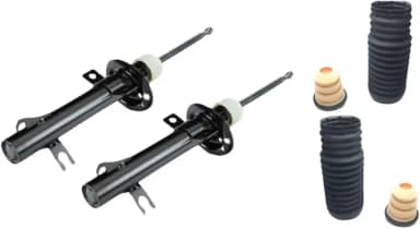 PAR DE AMORTECEDORES DIANTEIRO + KITS BATENTE E COIFA FIESTA EXCETO NEW 2009 AA 2014