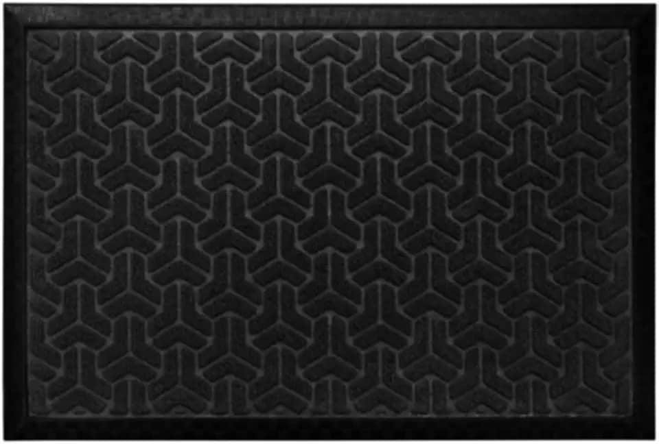 Tapete De Entrada Capacho Waterkap Residencial 60Cm X 40Cm Cor:Preto