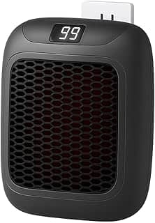 Aquecedor Elétrico Portátil Parede Tomada Rápido Silencioso Econômico Seguro com Controle Remoto