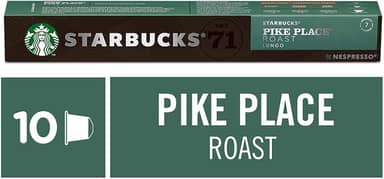 STARBUCKS Café Em Cápsula Starbucks Nespresso Pike Place Roast Lungo 10 Cápsulas