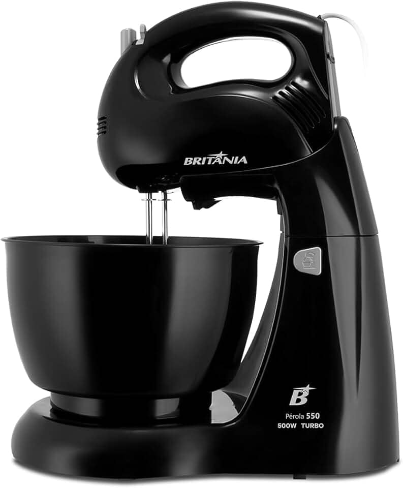 Batedeira Britânia Pérola 550 Turbo Tigela para 4,3L 500W 127V