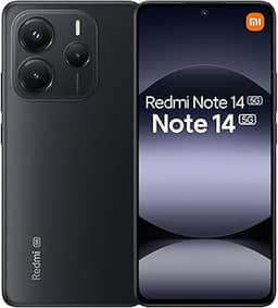 Smartphone Xiaomi Redmi Note 14 5G NFC Midnight Black (Preto) 8GB RAM 256GB ROM