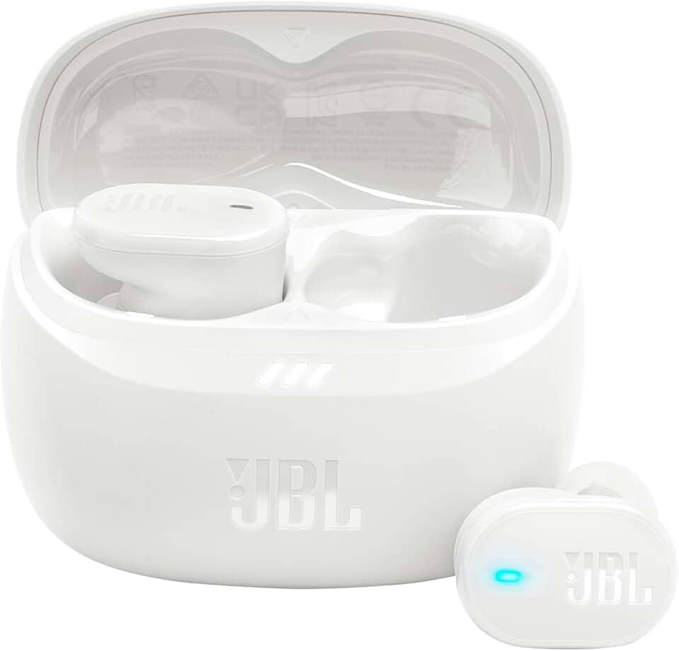 JBL, Fone de Ouvido Bluetooth, Tune Buds 2, Intra Auricular, Sem Fio, Com Cancelamento de Ruído, Bateria de até 48h, Som JBL Pure Bass - Branco