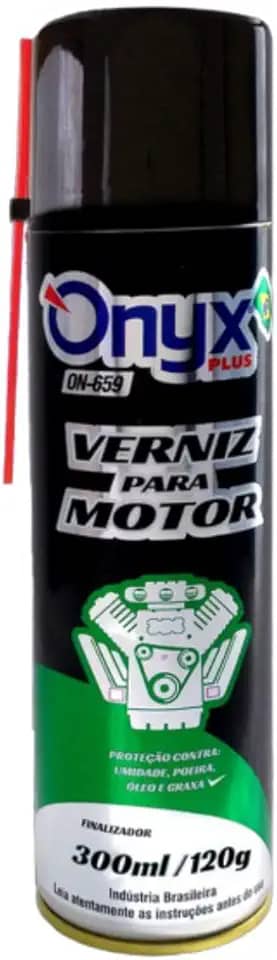 Verniz para Motor Spray ONYX PLUS 300ml Brilho Proteção