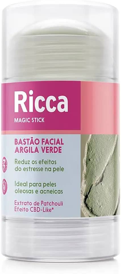Ricca Bastão Facial Argila Verde