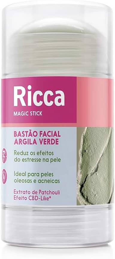 Ricca Bastão Facial Argila Verde