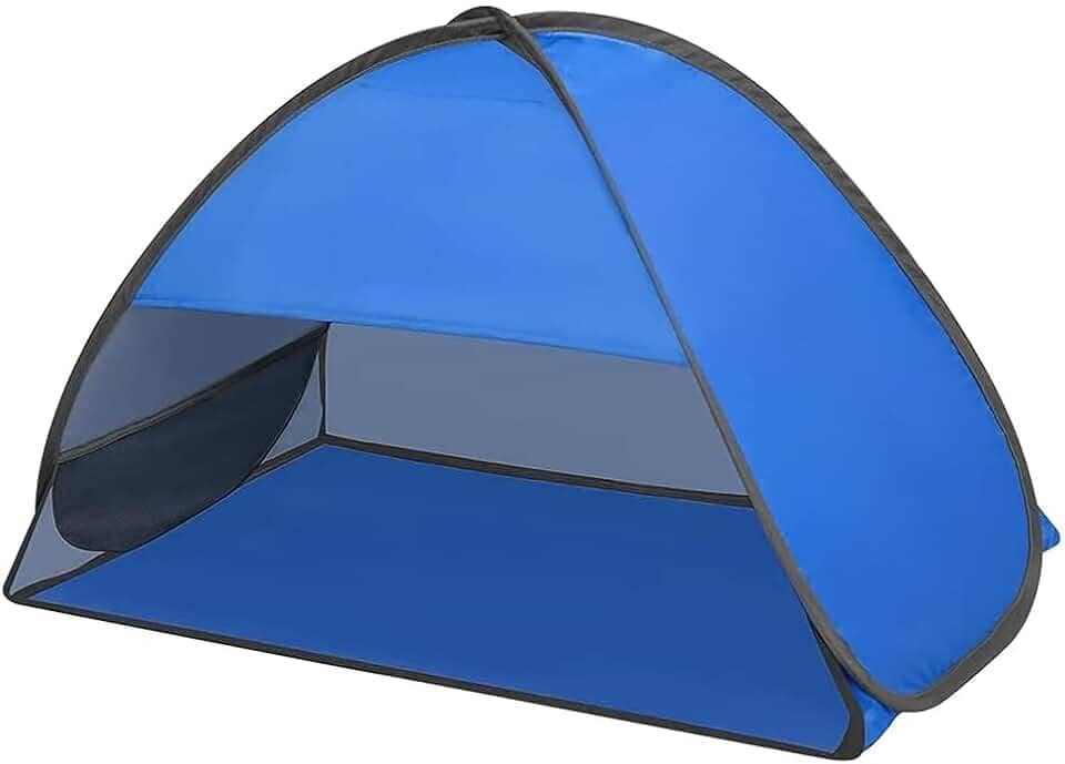 Barraca Praia, Barraca de Praia, Tenda de Praia, Barraca, Proteção Uv à Prova Vento (azul)