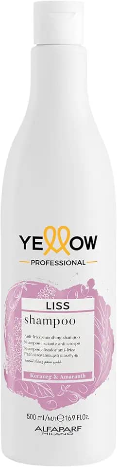 Yellow Professional Yellow Liss Shampoo Para Cabelos Frisados E Rebeldes - Disciplina E Alinha Os Fios - Para Um Liso Perfeito - Qualidade Profissional De Salão 500Ml