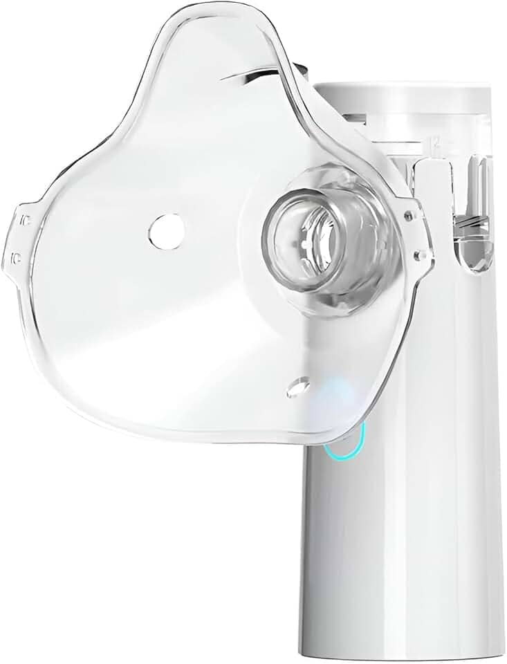 Nebulizador Inalador Portátil Mesh Rede Vibratória Relaxmedic Branco Tratamento Respiratório Eficaz para Tosse, Asma, Sinusite e Bronquite Silencioso e Compacto Fácil Utilização Ideal para Adultos e Crianças