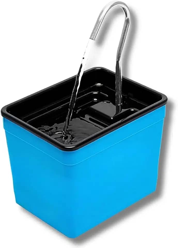 Bebedouro para Gatos Silencioso e Econômico, Fonte de Água Automática que Não Gasta Energia e Não Faz Barulho(Azul-Celeste)