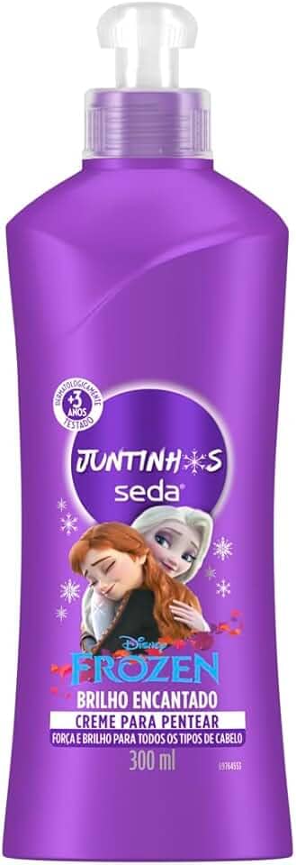 Seda Creme Para Pentear Infantil Frozen Juntinhos Brilho Encantado Frasco 300Ml