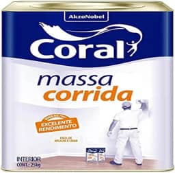 Massa Corrida, Branco, 25 Kg, Coral