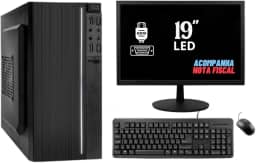 COMPUTADOR PC COMPLETO INTEL 3ª GERAÇÃO 8GB RAM SSD 240GB MONITOR 19''