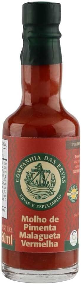 Molho de Pimenta Malagueta Vermelha Companhia das Ervas