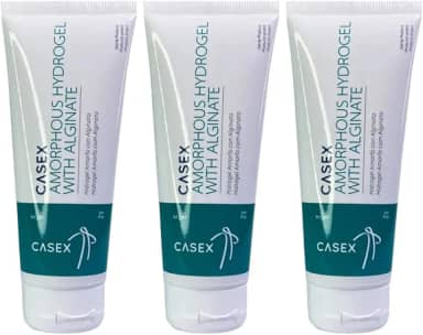 Pomada Ally Gel Hidrogel Casex 85g | 3 Unidades – Tratamento de Feridas, Úlceras, Cortes, Abrasões e Queimaduras