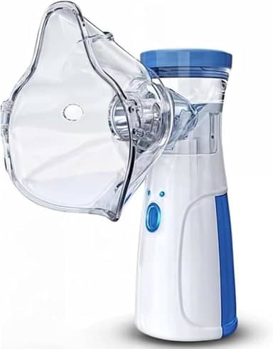 Nebulizador Inalador Portátil Ultrassônico Sem Fio Recarregável via USB Silencioso Compacto Indicado para Crianças Adultos e Idosos Alívio Respiratório Rápido Premium