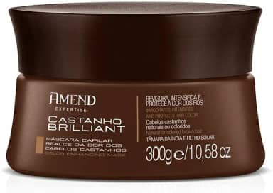 Máscara Amend Expertise Cuidado Da Cor, 300g, Specialist Blonde, Black Illuminated, Cobre Effect, Marsala Vibrance, Castanho Brilliant, Red Revival (Castanho Brilliant)