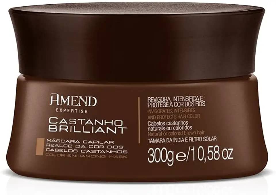 Máscara Amend Expertise Cuidado Da Cor, 300g, Specialist Blonde, Black Illuminated, Cobre Effect, Marsala Vibrance, Castanho Brilliant, Red Revival (Castanho Brilliant)