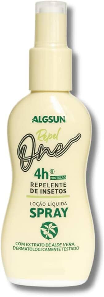 Repelente de Insetos Algsun 200ml | 1 Unidade | Proteção contra Aedes Aegypti, Anopheles Gambiae