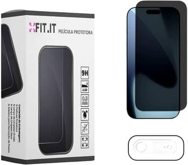 Kit Película Privacidade para iPhone 17 e Película Proteção Lente Câmera (iPhone 17 Air)