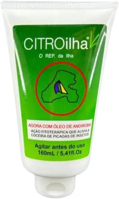 Repelente loção creme citroilha 160 ml contra borrachudo e pernilongo evita picadas em adultos e crianças