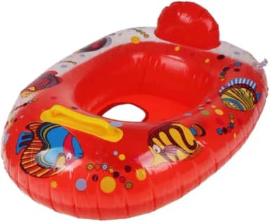 Boia Infantil Inflável com Assento Modelo Fralda para Piscina e Praia Comprimento 55 cm