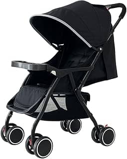 Carrinho Bebê Passeio Acolchoado Dobrável Encosto Reclinável