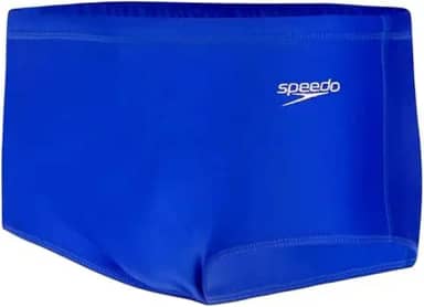 Sunga Tradicional, Speedo, AcquaPlus, Tecido Liso Resistente ao Cloro e Filtro Solar, tamanho M - Azul