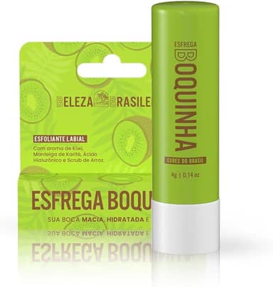 Esfrega Boquinha Kiwi lip balm - Esfoliante Labial e hidratante