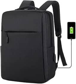 Mochila Executiva Unissex Slim para Notebook - Impermeável, Porta USB, Vários Compartimentos – Ideal para Trabalho, Estudos e Viagens