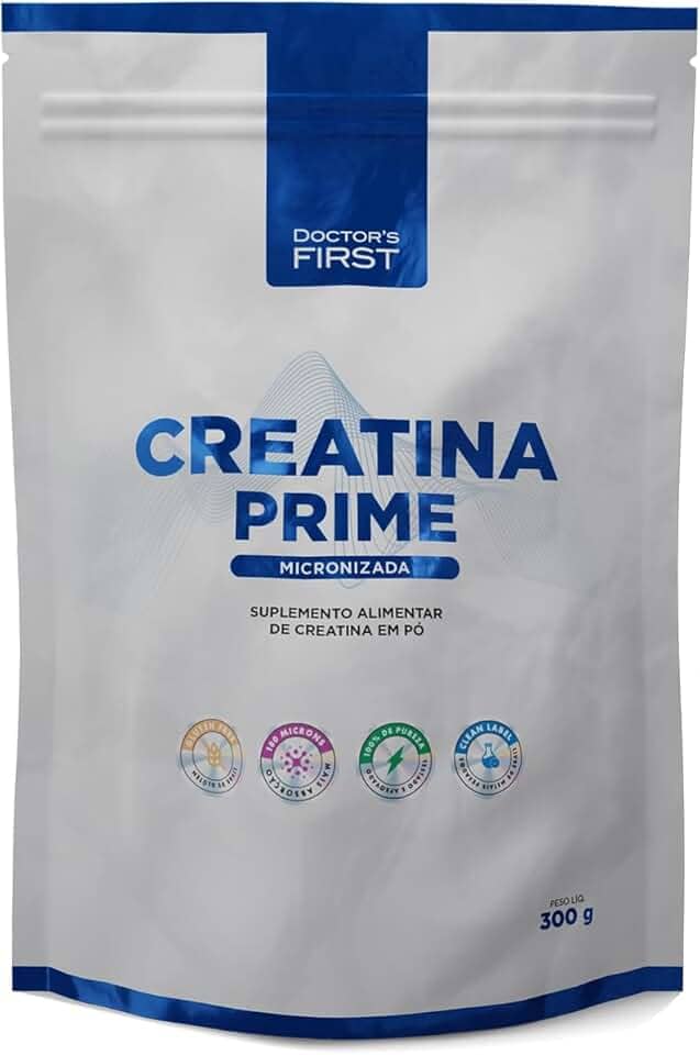 Creatina Monohidratada Micronizada,PURA, 200 MESH, maxima absorção, 300g, Doctor's First