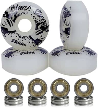 Roda Skate Black Sheep 53mm Dureza 95A com Rolamentos ABEC-5