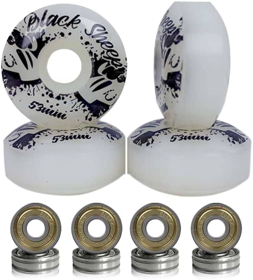 Roda Skate Black Sheep 53mm Dureza 95A com Rolamentos ABEC-5
