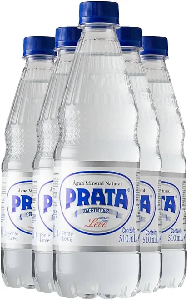 Kit 12 Água Prata Mineral Sem Gás Leve Pet 510ml Pack