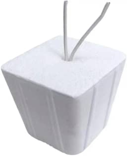 Bloco Pombo Branco Pássaros Osso Siba - Tamanho M