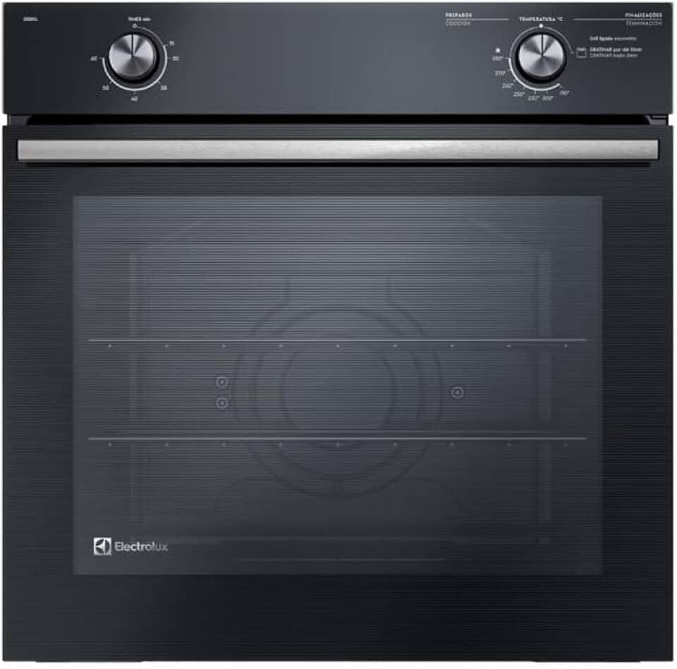 Forno de Embutir a Gás Electrolux 80L Efficient com PerfectCook (OE8GL) 220V
