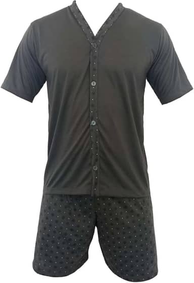 Pijama Homem Com Botões Conjunto Roupa De Dormir