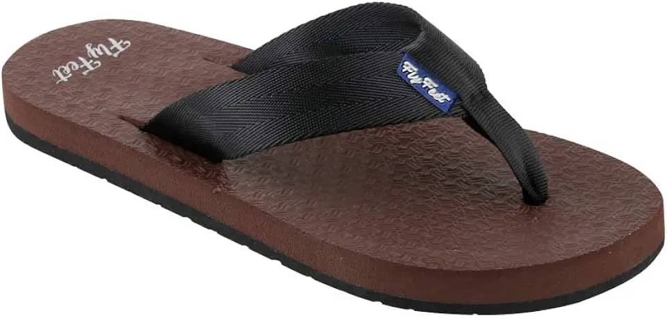 Sandália Ortopédica Fly Feet Masculina, Ortho Pauher, Marrom, 43/44, pacote de 2