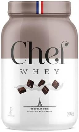 Chef Whey Protein Gourmet Zero Lactose 907g- Chef Whey (907g, Chocolate Meio Amargo)