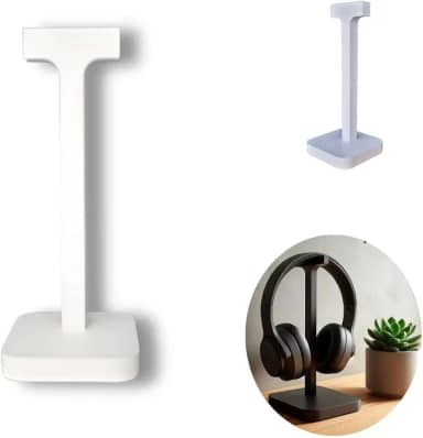 Suporte Porta Headphone/Headset E Fone De Ouvido Para Mesa (Branco)